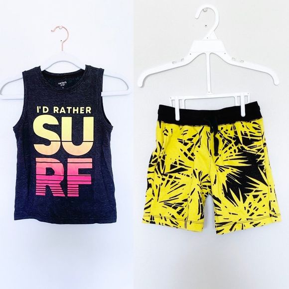 Carter's Other - 3 for $25 / ROCKETS OF AWESOME CARTER’S TANK TOP SHORTS LOT BOYS SZ6